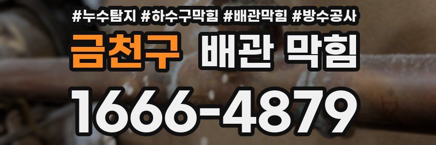 금천구 배관 막힘
