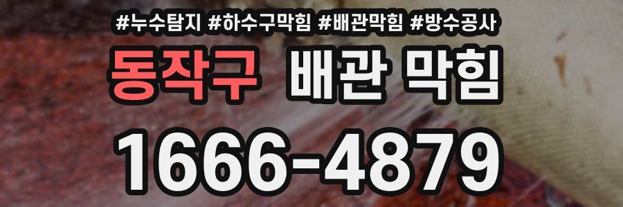 동작구 배관 막힘