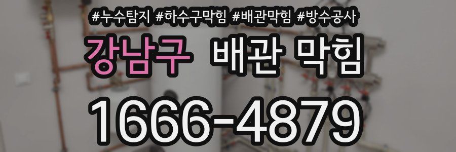 강남구 배관 막힘