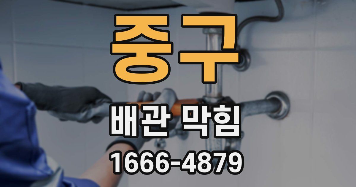 중구 배관 막힘
