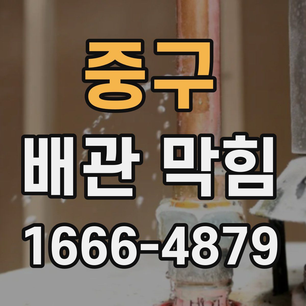 중구 배관 막힘