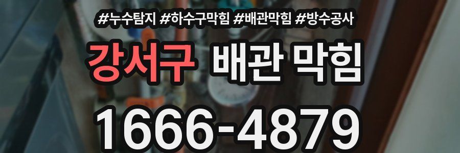 강서구 배관 막힘