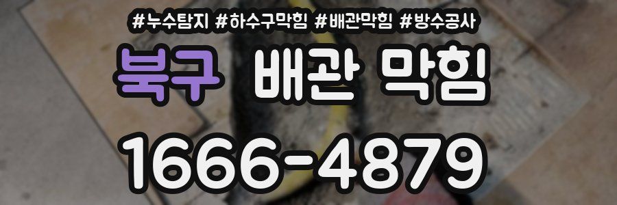 북구 배관 막힘