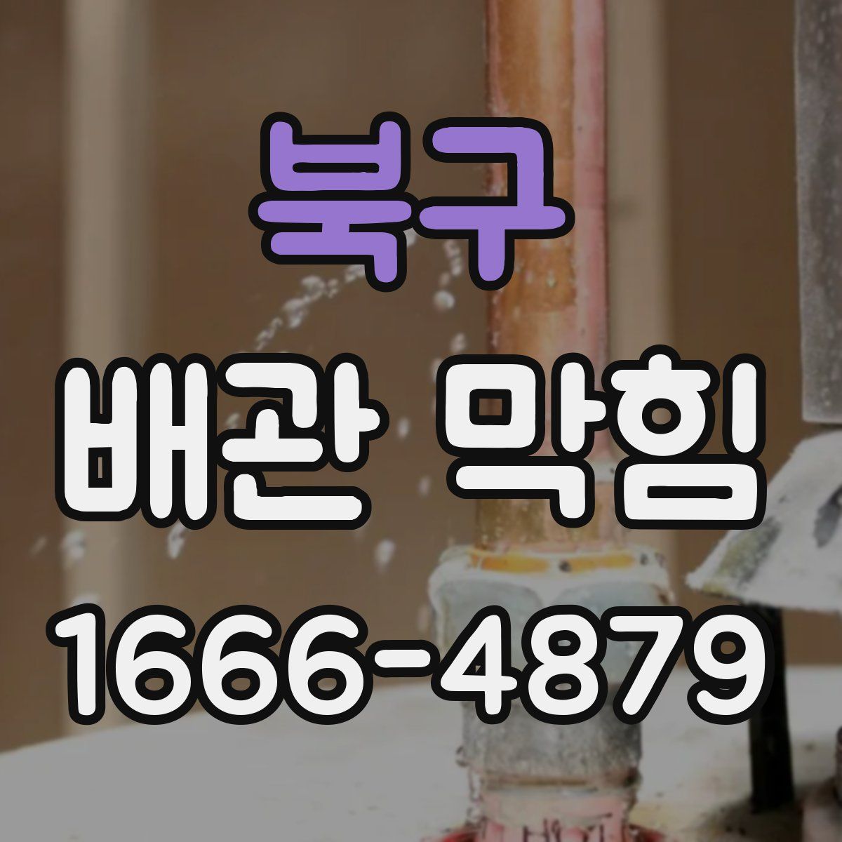 북구 배관 막힘