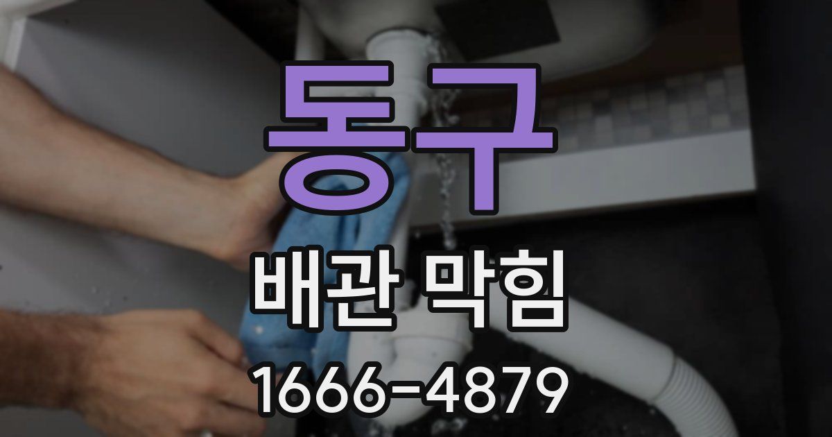 동구 배관 막힘