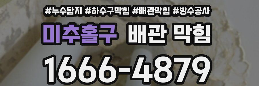 미추홀구 배관 막힘
