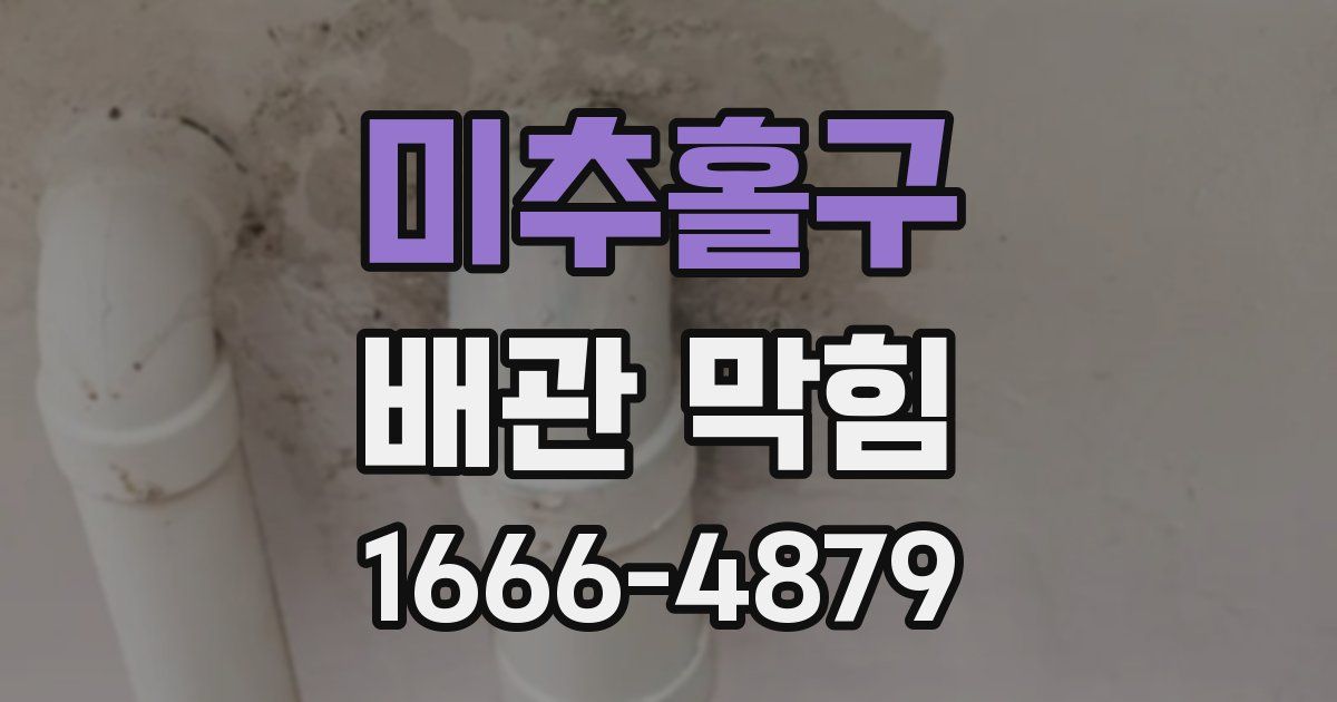 미추홀구 배관 막힘