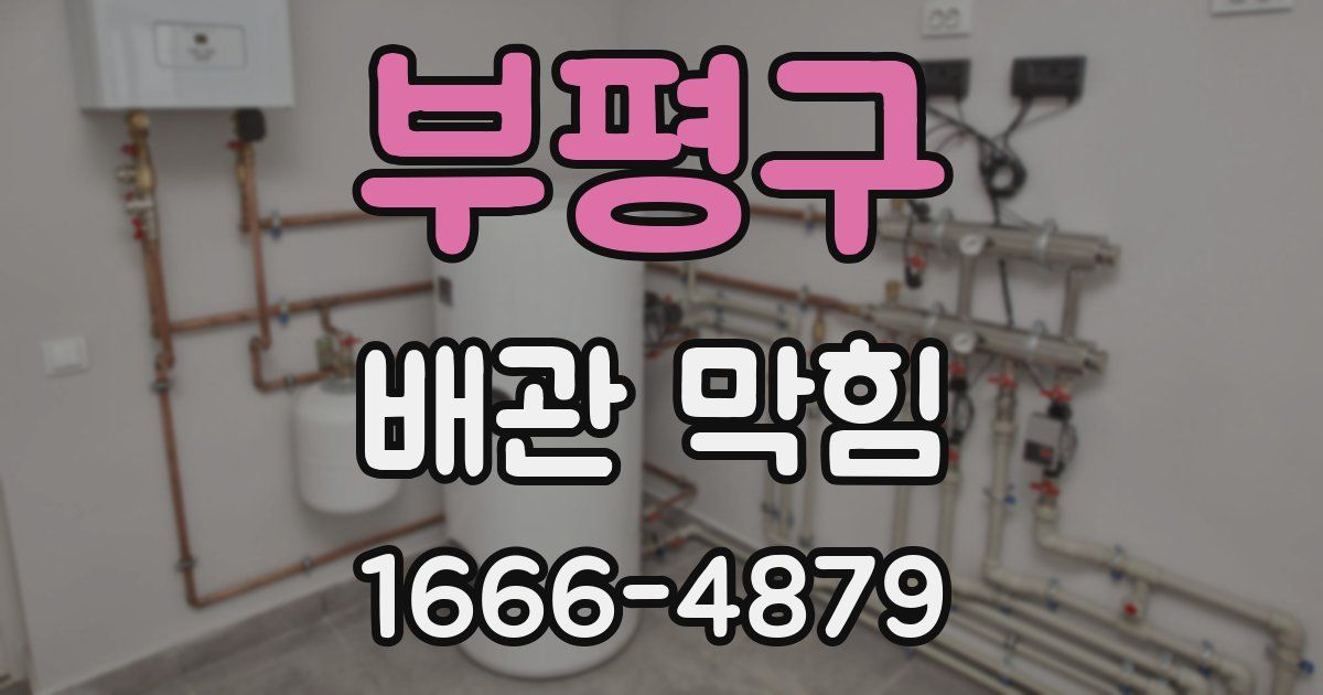 부평구 배관 막힘