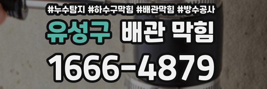 유성구 배관 막힘