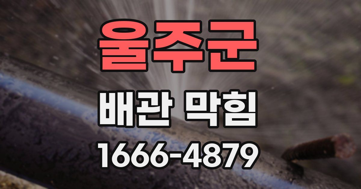 울주군 배관 막힘
