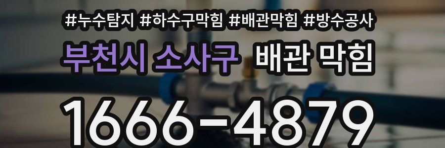 부천시 소사구 배관 막힘