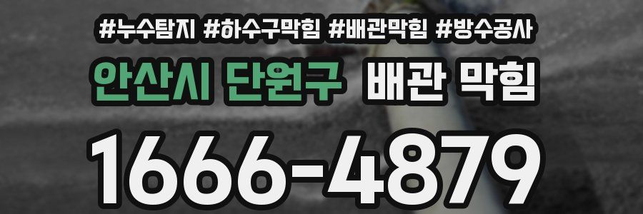 안산시 단원구 배관 막힘