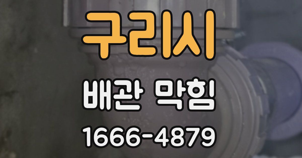구리시 배관 막힘