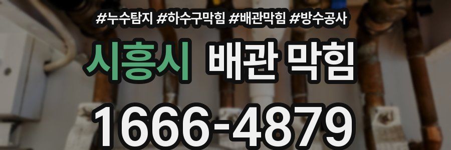 시흥시 배관 막힘