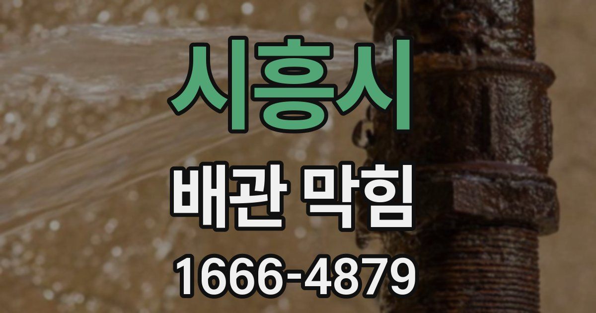 시흥시 배관 막힘