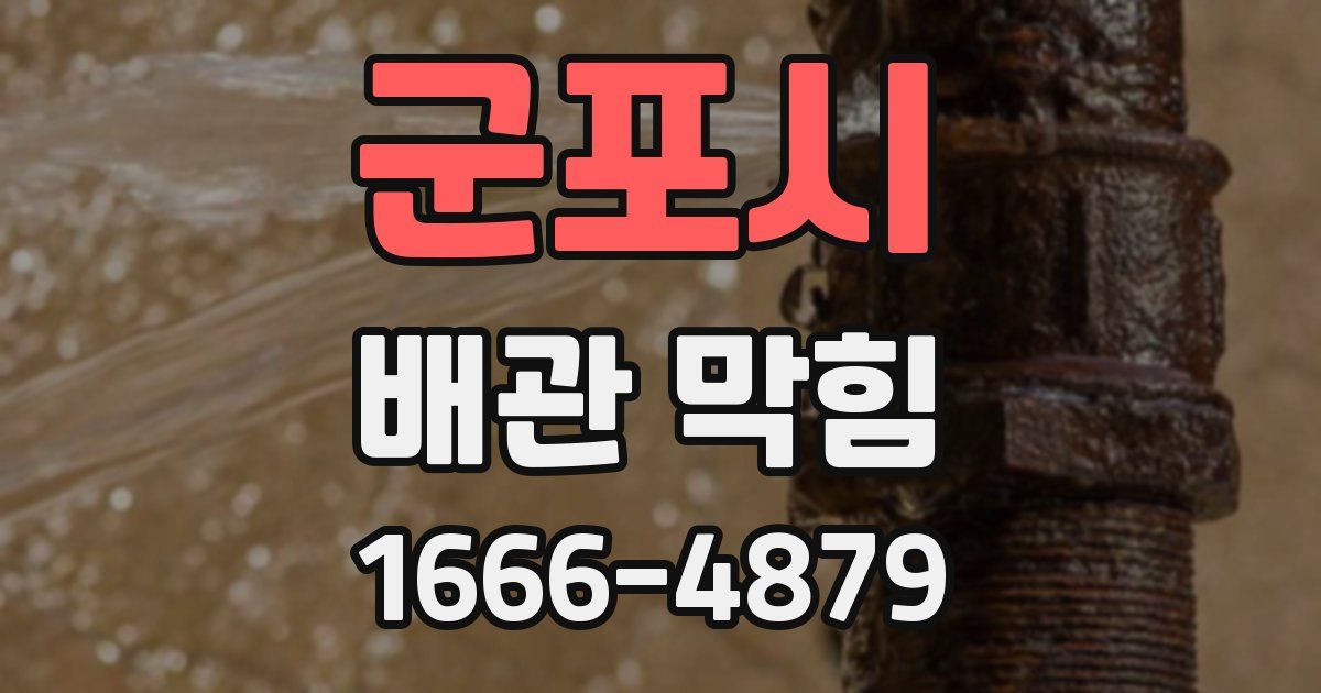 군포시 배관 막힘