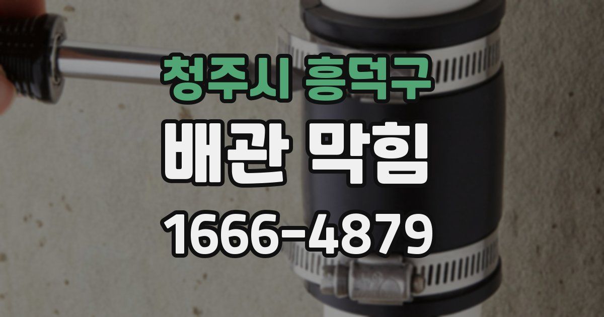 청주시 흥덕구 배관 막힘