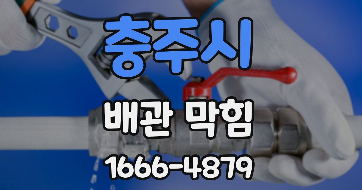충주시 배관 막힘