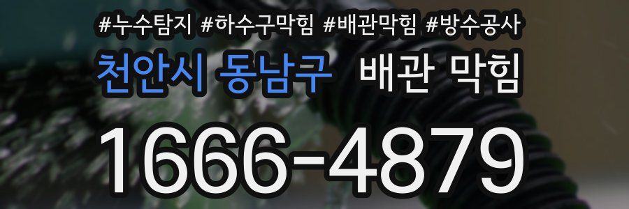 천안시 동남구 배관 막힘