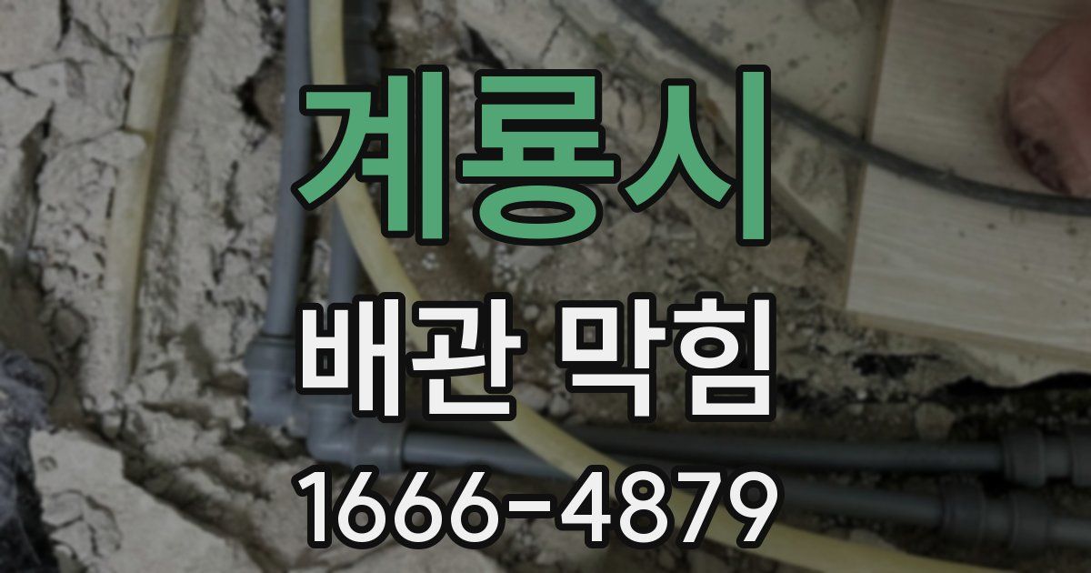 계룡시 배관 막힘