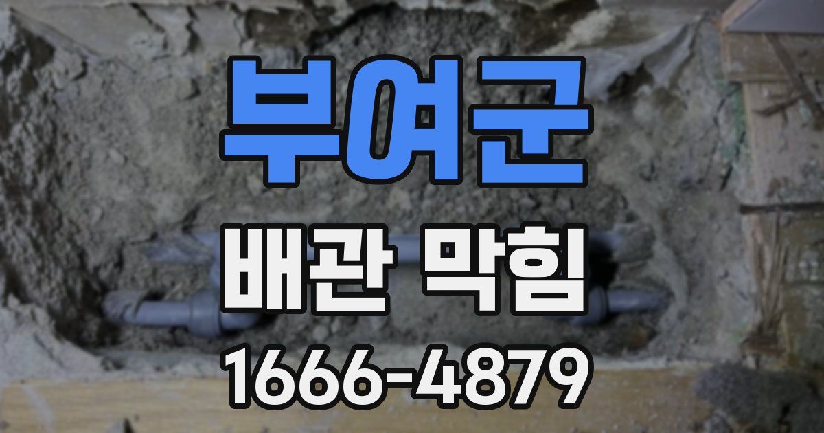 부여군 배관 막힘