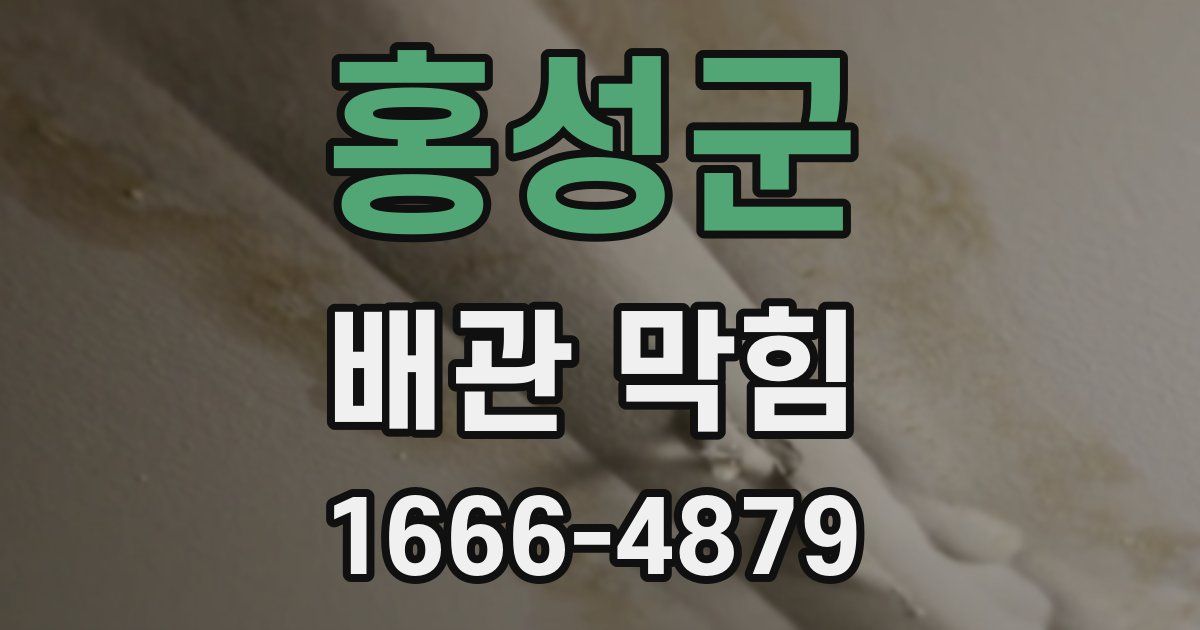 홍성군 배관 막힘