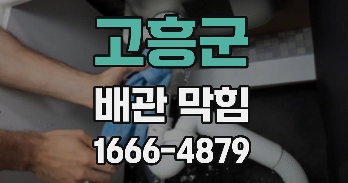 고흥군 배관 막힘