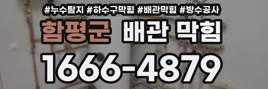 함평군 배관 막힘
