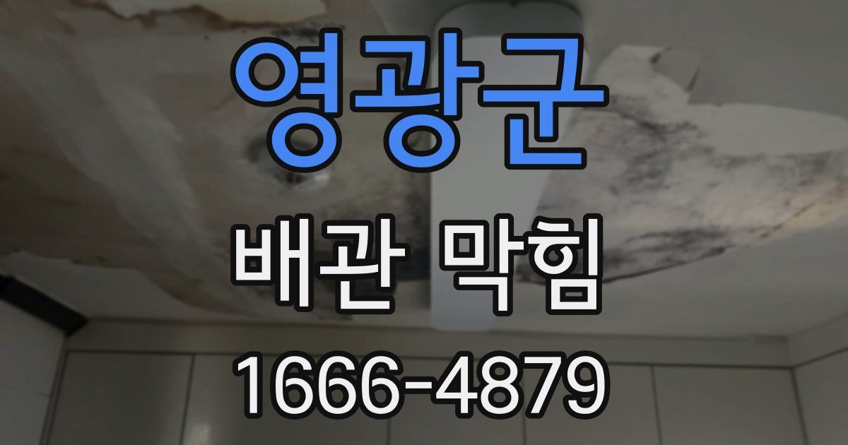 영광군 배관 막힘