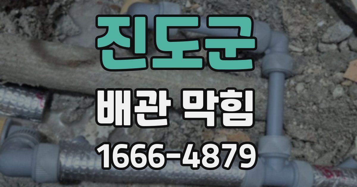 진도군 배관 막힘