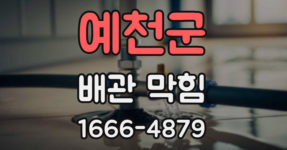예천군 배관 막힘