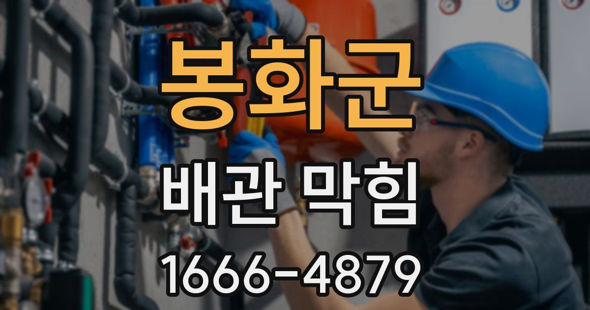 봉화군 배관 막힘