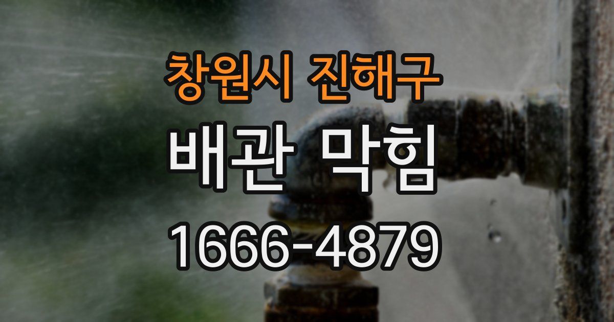 창원시 진해구 배관 막힘