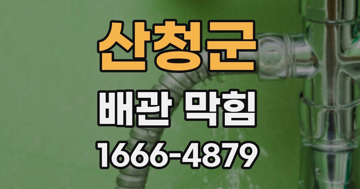 산청군 배관 막힘