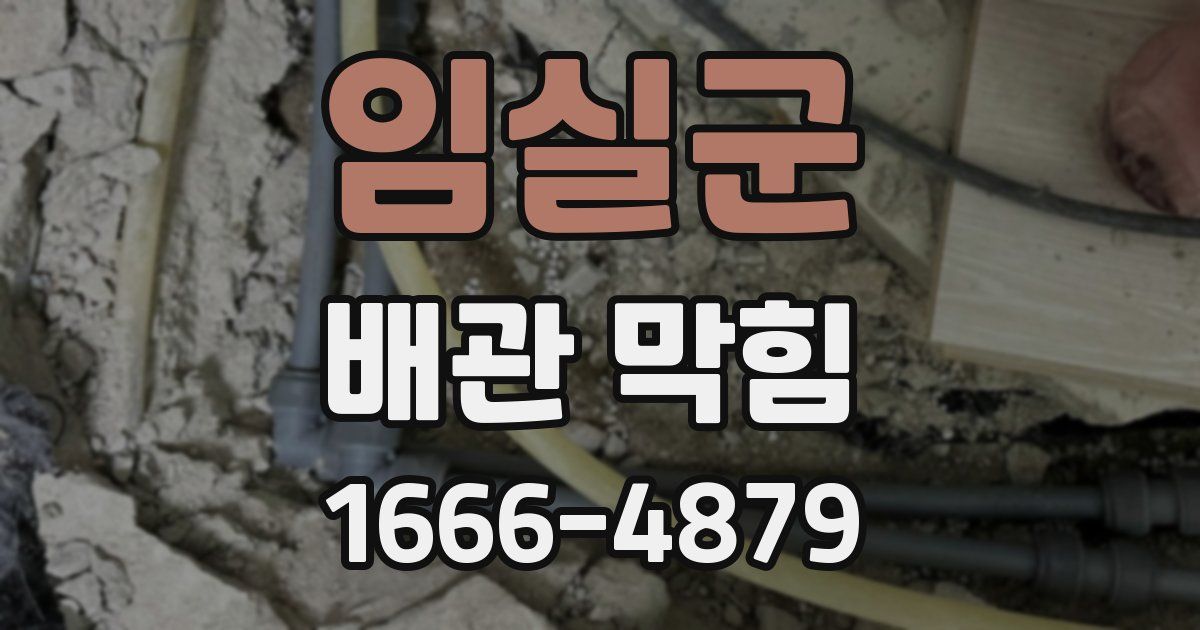 임실군 배관 막힘