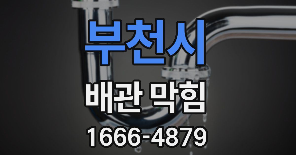 부천시 배관 막힘