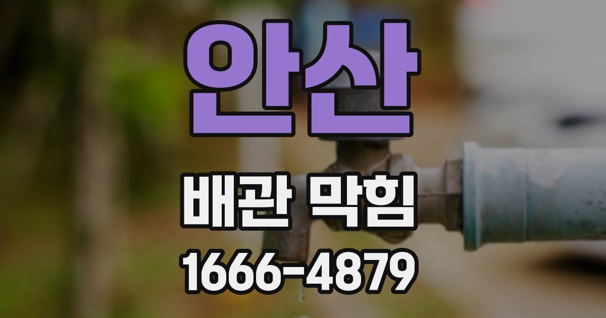 안산 배관 막힘