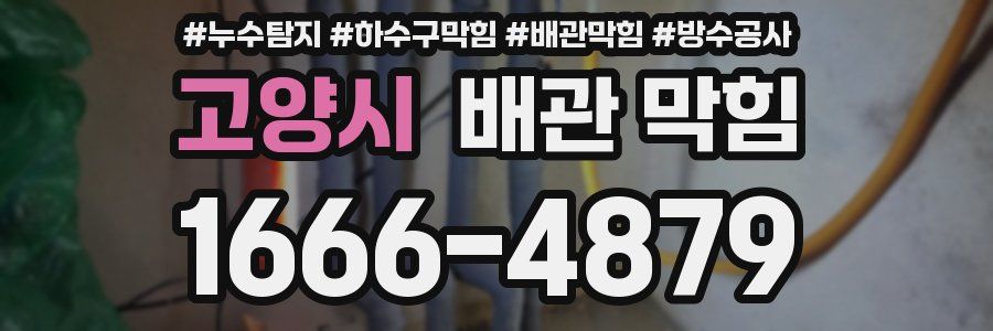 고양시 배관 막힘