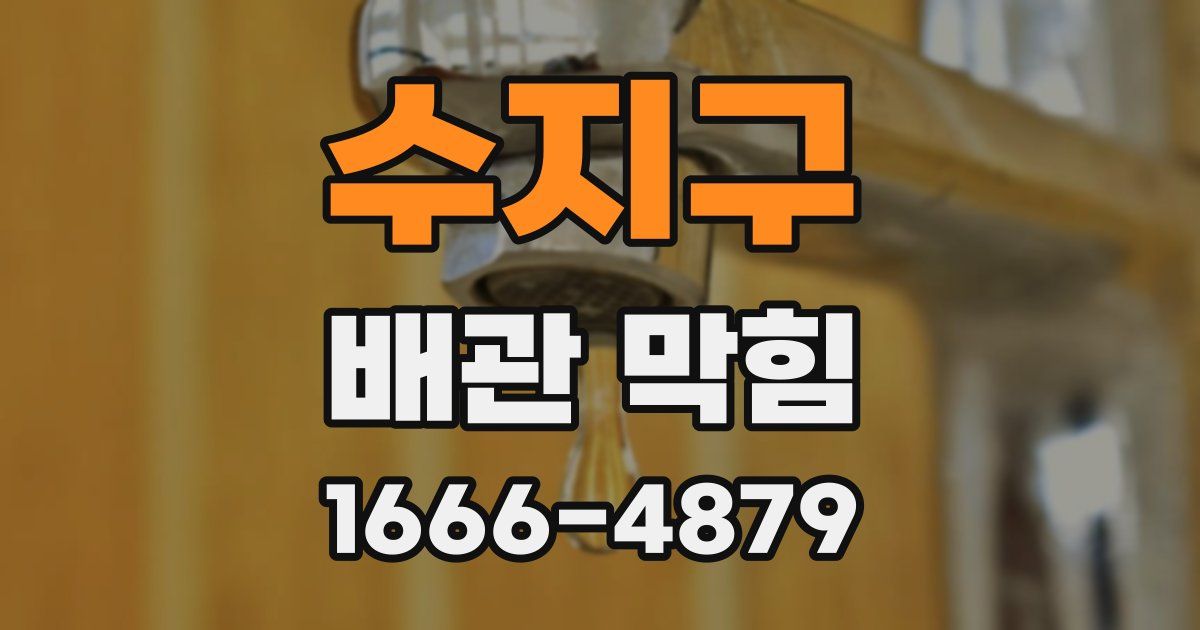 수지구 배관 막힘