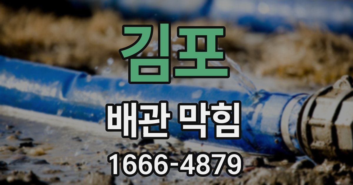 김포 배관 막힘