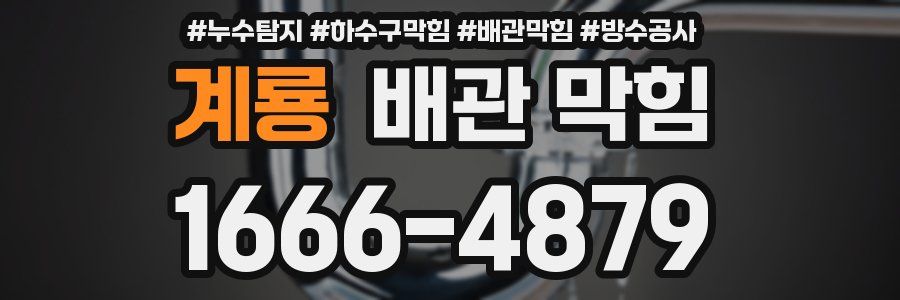 계룡 배관 막힘