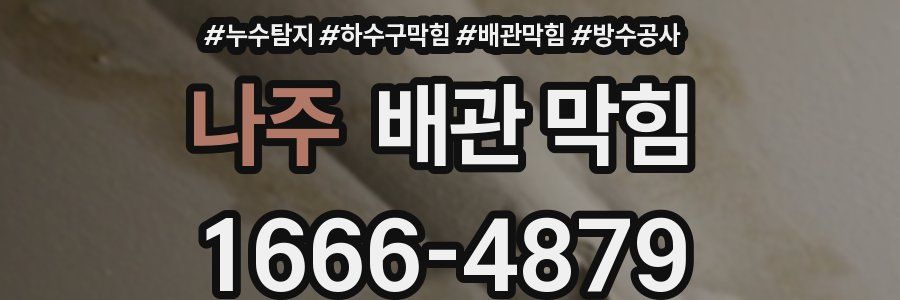 나주 배관 막힘
