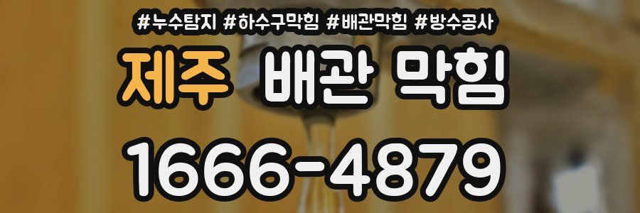 제주 배관 막힘