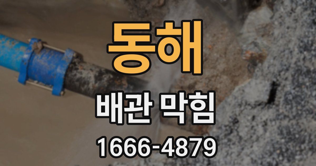 동해 배관 막힘