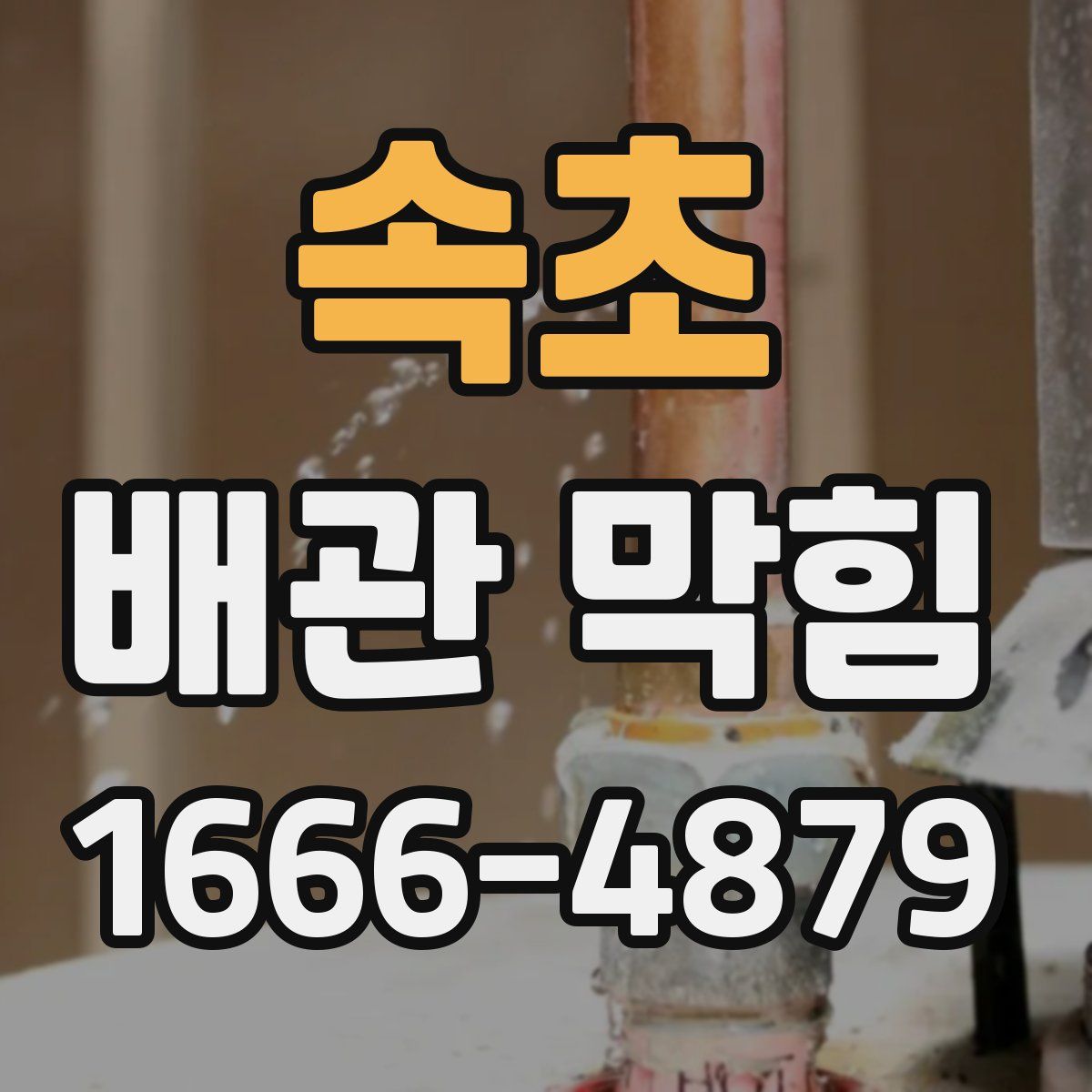 속초 배관 막힘