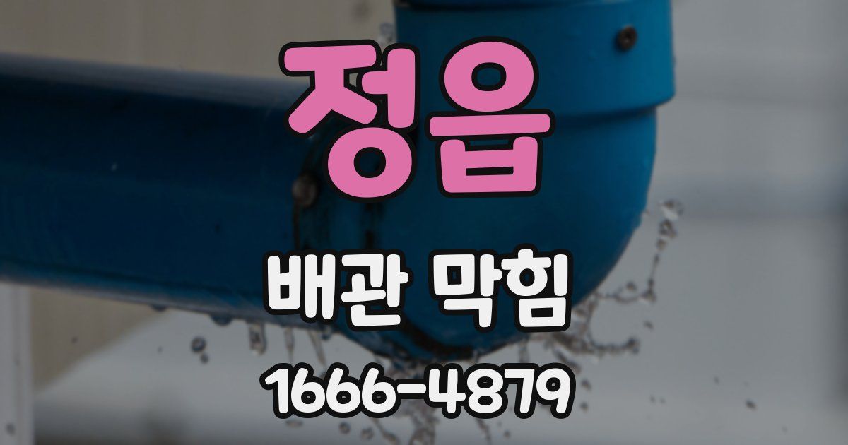 정읍 배관 막힘