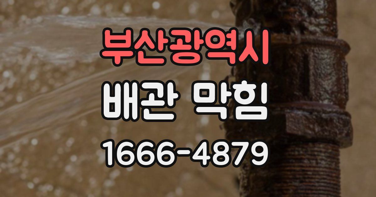 부산광역시 배관 막힘