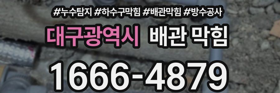 대구광역시 배관 막힘
