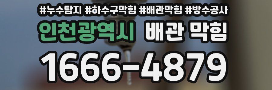 인천광역시 배관 막힘