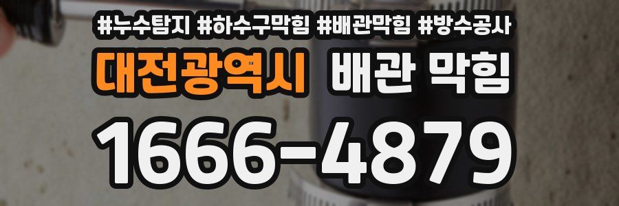 대전광역시 배관 막힘
